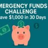 Emergency Funds Challenge: Save $1,000 in 30 Days  4